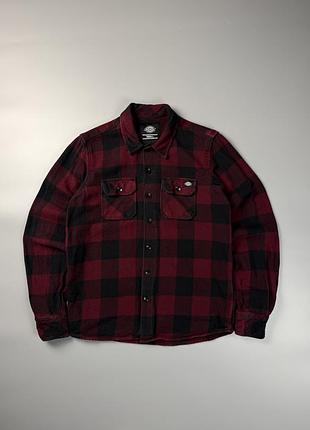 Чоловіча фланелева сорочка dickies в клітинку (розмір s) / сорочка дiкiс
