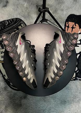 Кросівки nike shox, сірі/чорні, 43 розмір, устілка 27.5 см