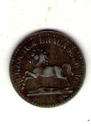 Германия (нотгельд) un федеральная земля брауншвейг 10 пфенигов, 1918 железо, магнетик железо, 2.4g, ø 20mm no3816