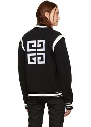 В'язана вовняна куртка-бомбер givenchy чорна, розмір xs, оригінал