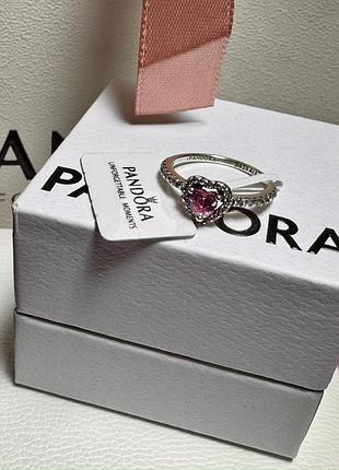 Срібна каблучка серце pandora