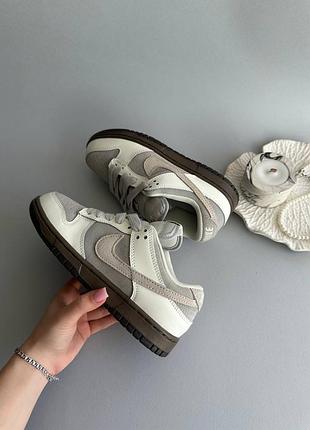 Стильные женские кроссовки nike sb dunk ironstone
