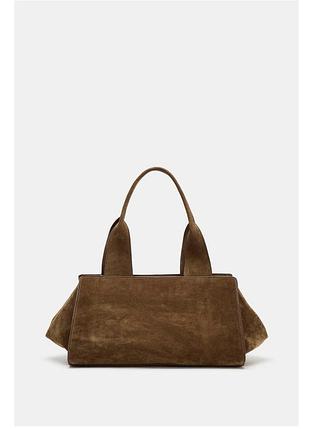 Замшева сумка zara