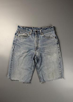 Вінтажні джинсові шорти levi’s 550 made in usa (w32) / джинсові шорти левіс