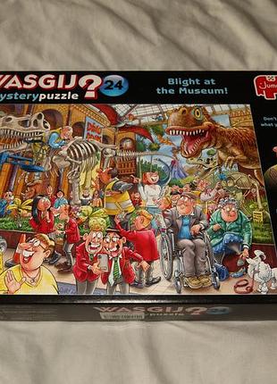 Пазл wasgij mystery 24 panic in the museum - blight at the museum! 1000 деталей jumbo