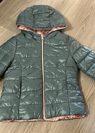 Демісезонна двостороння куртка benetton  110 см