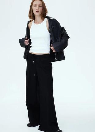 Штани h&m wide-cut pull-on pants. оригінал. нові. s, м
