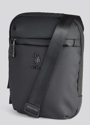 Чоловіча сумка месенджер u.s. polo assn. arrowhead чорна