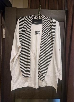 Кофта джемпер лонг miu miu