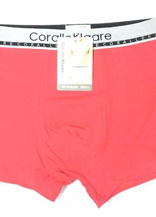 Труси боксери чоловічі coralle klaare 30308 l(р) червоний