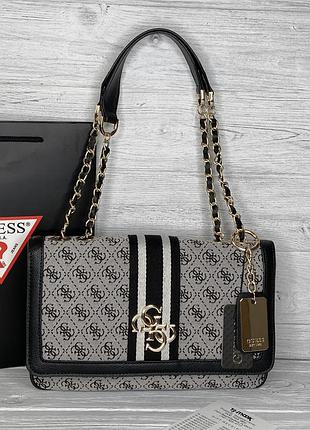 Тряпичная брендовая сумочка guess (6697)