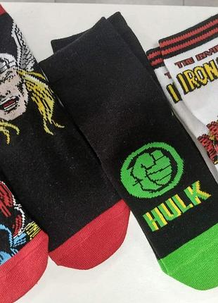 Носки носки marvel супергерои eur 23-26 5 пар