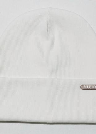 Демісезонна шапка vivid kraft 30115 56см (р) молочний