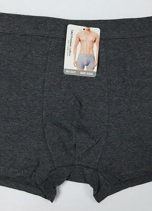 Труси шорти чоловічі sm premium 531a 5xl(р) т.сірий