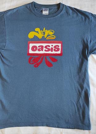Вінтажна футболка oasis оазис оазіс y2k ноэль лиам галлахер