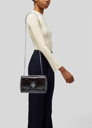 Сумка жіноча tory burch шкіряна  , в кольорі гіркий шоколад
