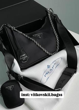 Сумочка re-edition 2005 re-nylon bag black 🥰