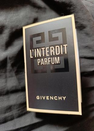 Пробник givenchy l'interdit le parfum