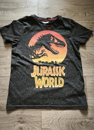 Футболка на хлопчика jurassic world, вік 8-9 років, зріст 134см