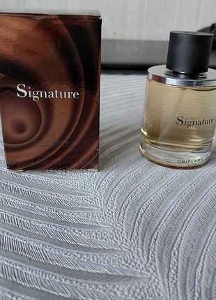 Мужская туалетная вода oriflame signature 75 мл в коробке