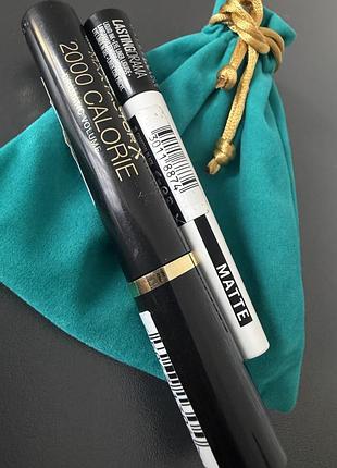 Набір: підводка maybelline + туш max factor | оригінал | нові