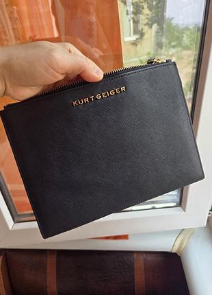 Сумка конверт клатч kurt geiger нат.кожа