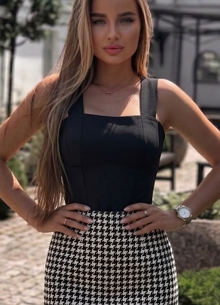 Корсет 🖤 женский топ🖤вшитые чашки пуш-ап 🔥 черный корсетный топ 🖤 кроп топ 💋 утягивающий майка топик s - m