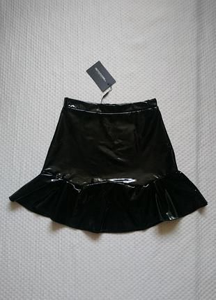 Юбка черная латекс 2