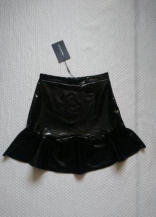 Юбка черная латекс 7