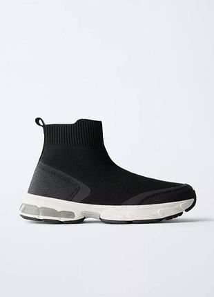 Кросівки хайтопи 36 23 см zara
