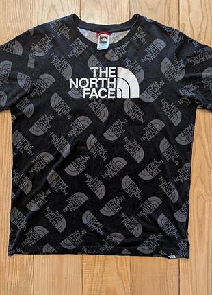 Футболка чоловіча the north face чорно-біла розмір s