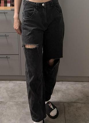 Джинси мом bershka