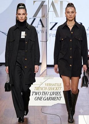 Стильна сорочка-сукня від zara ! нова оверсайз
