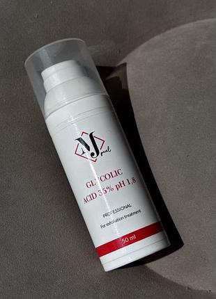 Професійний гліколевий пілінг nj peel glycolic acid 35% ph 1.8, 50 мл