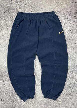 Темно-синие оверсайз джоггеры/спортивные штаны nike phoenix fleece (оригинал, флис)
