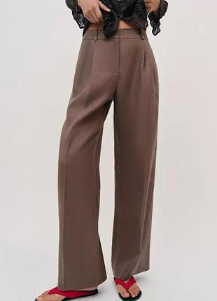 Штани zara 100% льон