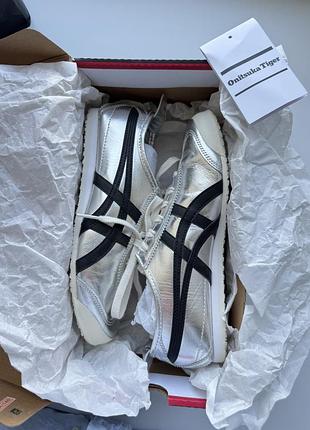 Оригінал! стильні срібні кеди кросівки onitsuka tiger