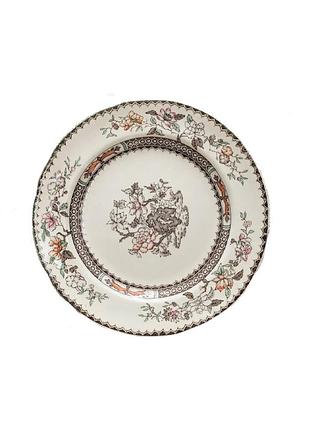 Вінтажна, вишукана та якісна порцелянова десертна тарілка copeland spode england "chinese rose" 19 см
