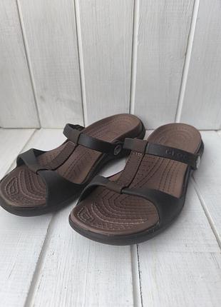 Жіночі босоніжки сандалі шльопанці crocs крокси крокс crocs cleo iii