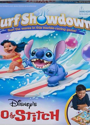Настільна гра ліло та стіч серфінг перегони з кульками марблс lilo & stitch surf showdown board game spin master