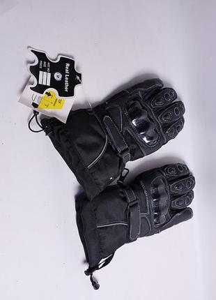 Новые кожаные мотоперчатки с защитой косточек, размер m (real leather)