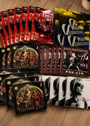 Колекція музичних cd та dvd у відмінному стані.
