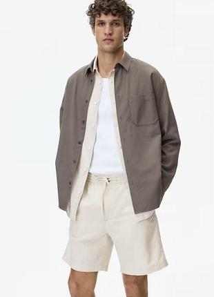 Лльняні чоловічі шорти h&m