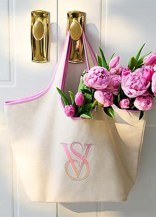 Текстильная сумка-тоут victoria ́s secret. оригинал. новая