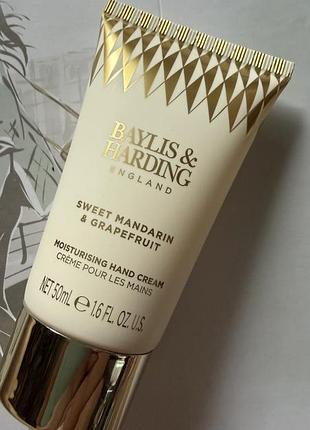 Зволожуючий крем для рук та нігтів,бренд baylis&harding,серія sweet mandarin&grapefruit,50 мл