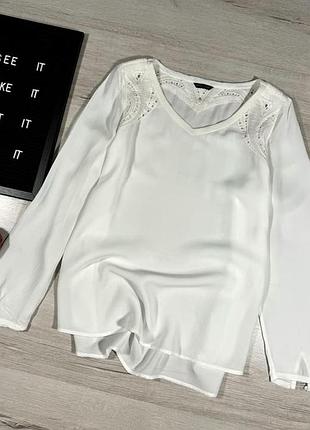 Сорочка з ажурною вставкою massimo dutti