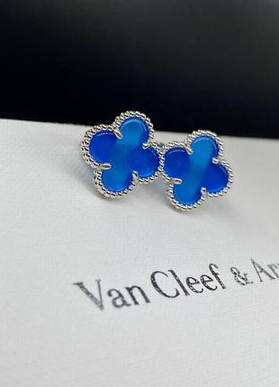 💎new💎брендовые серьги van cleef , vca, клевер, ван клиф ♥️♥️♥️с логотипом