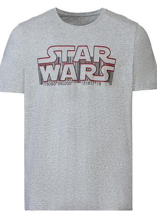 Футболка хлопковая з принтом для мужчины disney star wars 417648 s серый