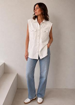 Zara джинсовий жилет