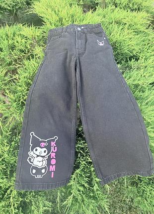Джинсы широкие kuromi lcwaikiki (7-8 лет 122-128см)